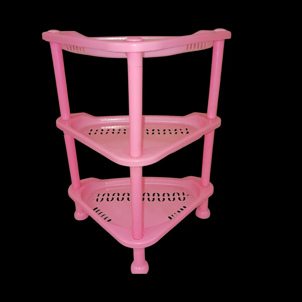 Pink Corner Shelf Organizer